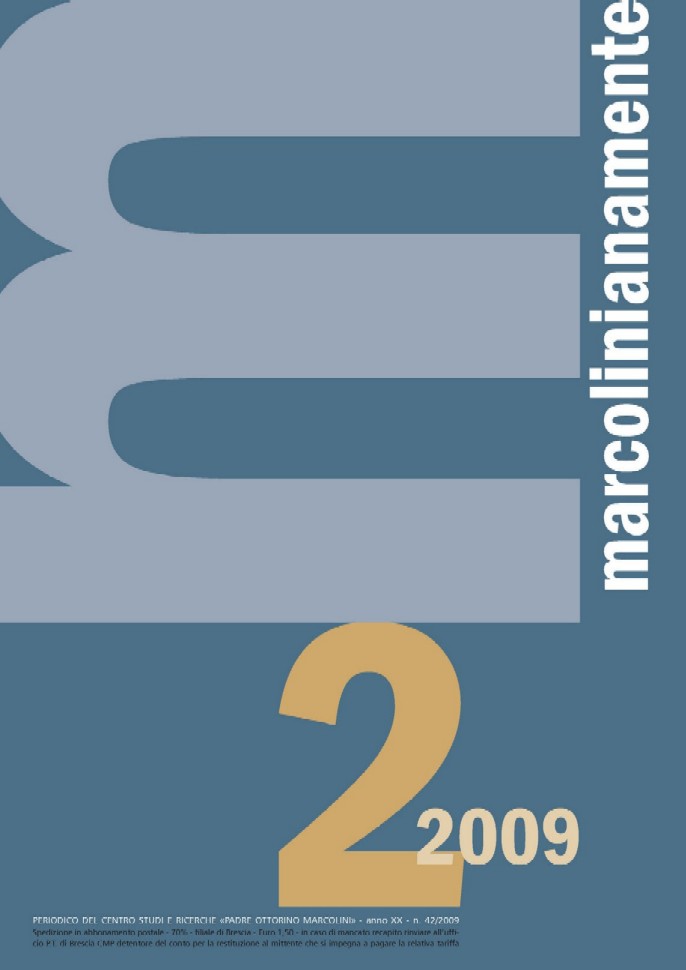 Marcolinianamente, numero 42 anno 2009, Dicembre 2009